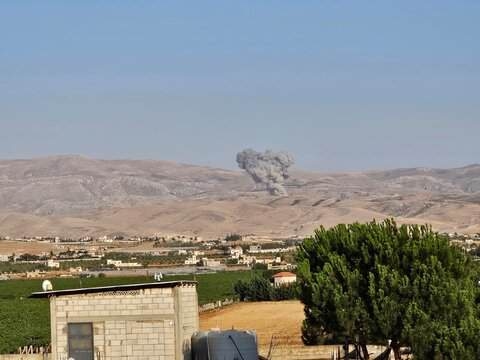 صورة: غارة إسرائيلية على جرد بريتال