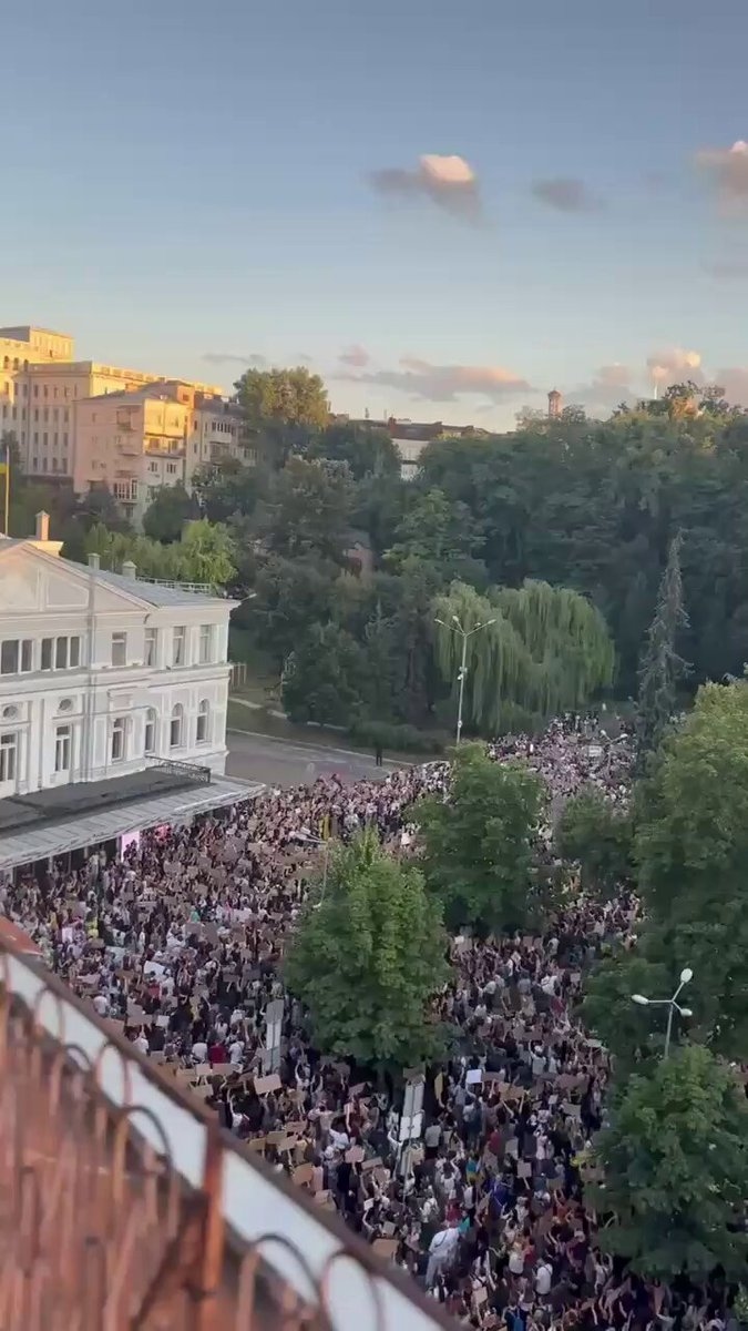 Massive Protest in Kyiv After Zelensky Signs Anti-Corruption Bill