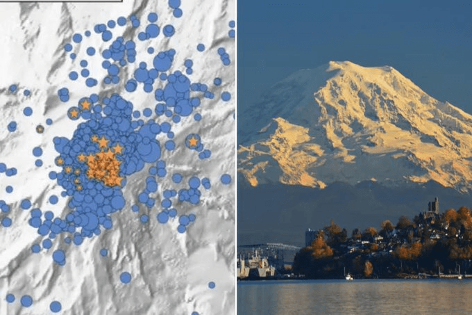 Seismic Activity Alert: Hundreds of Earthquakes Detected at Mt. Rainier