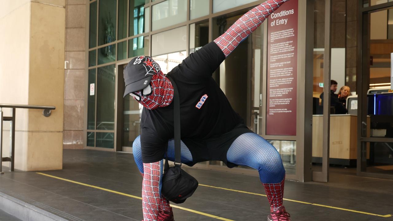 Jack Gibson-Burrell: Alleged Pam the Bird graffiti artist dons Spider-Man outfit in bizarre court appearance
