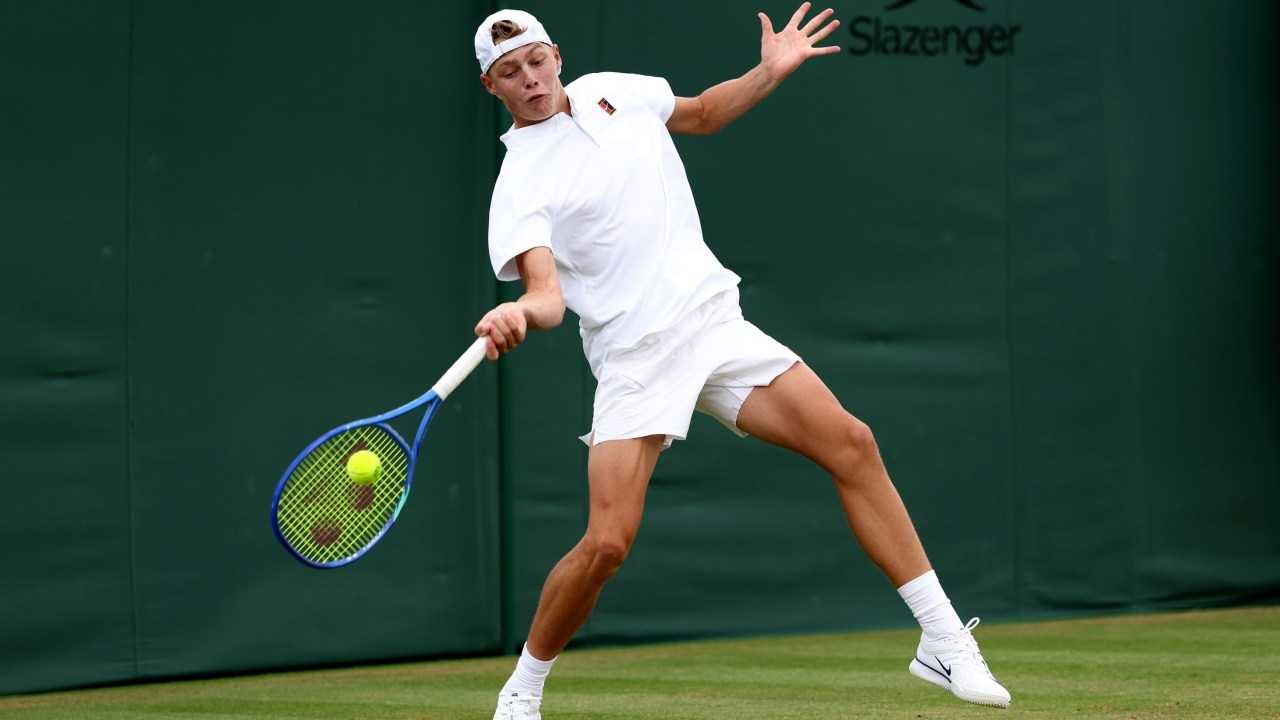 Wimbledon breakthrough: Lleyton Hewitt's teenage son Cruz Hewitt powers into second round with dominant display