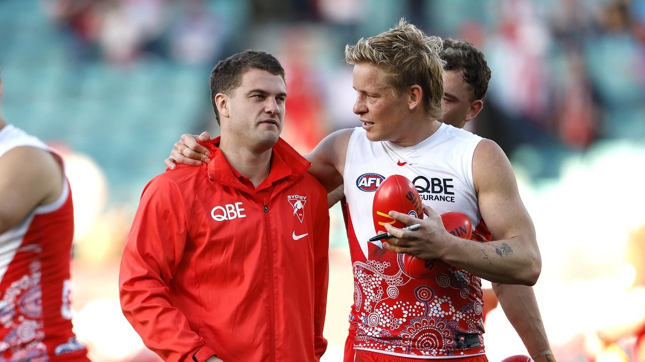 AFL 2025 Sydney Swans defeat Fremantle Dockers, Round 17, as Tom Papley injured at the SCG
