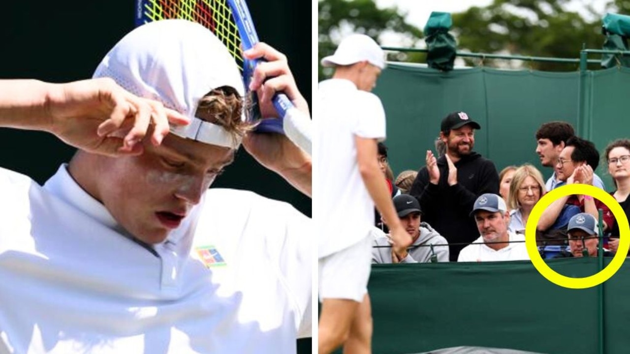 ‘Not fine': Cruz Hewitt snaps at father Lleyton during second-round Wimbledon exit