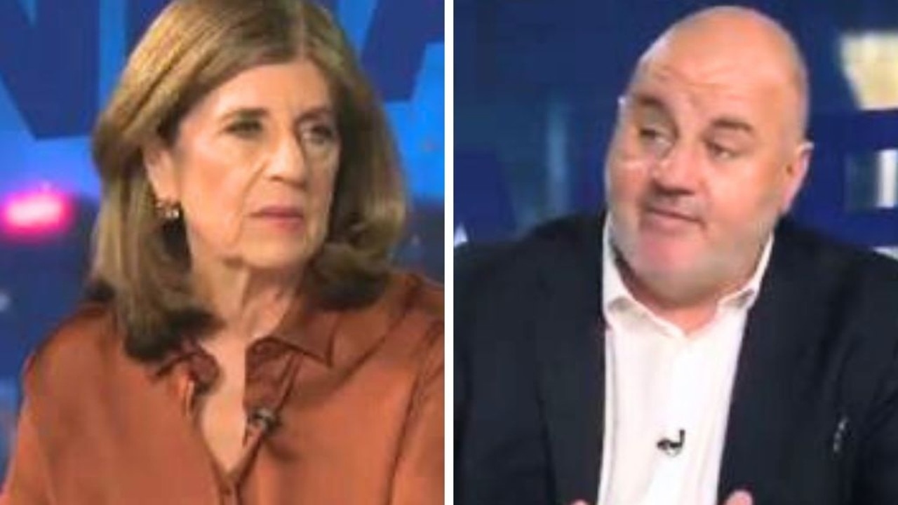 Caroline Wilson tells Hutchy to ‘grow up' in shock spray live on-air