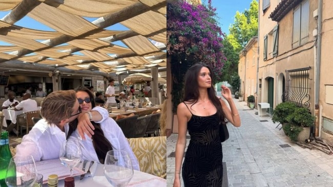 Karl Stefanovic's model daughter Willow, 20, stuns in rare sighting with 'wealthy' polo player boyfriend during St Tropez getaway