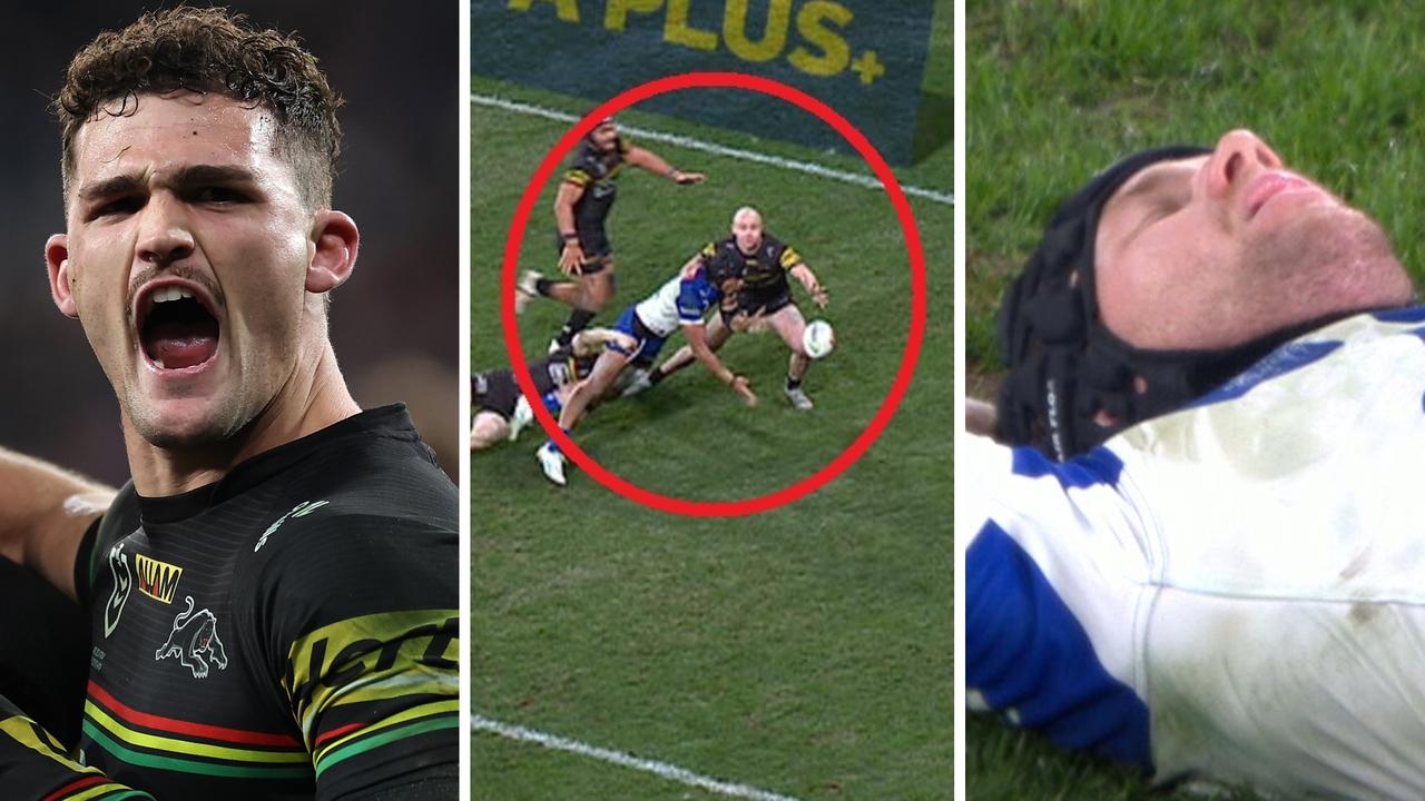 NRL 2025: Nathan Cleary the hero as the Penrith Panthers pip the Dogs in a thriller
