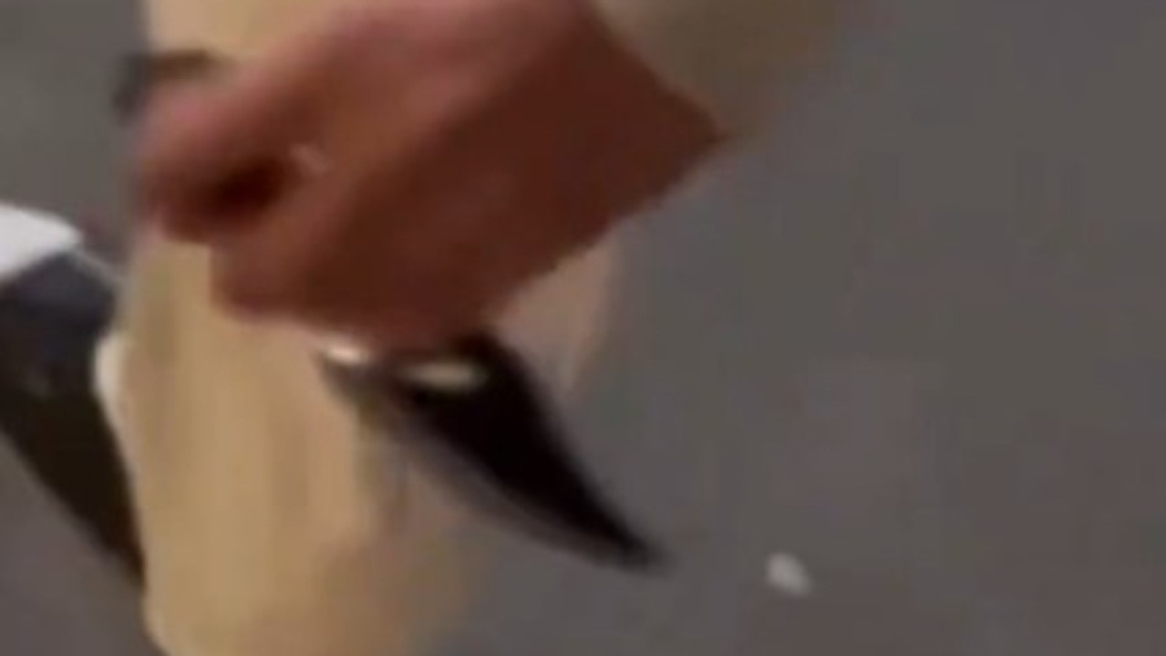 ‘Drop the knife': Footage emerges of northern Melbourne arrest