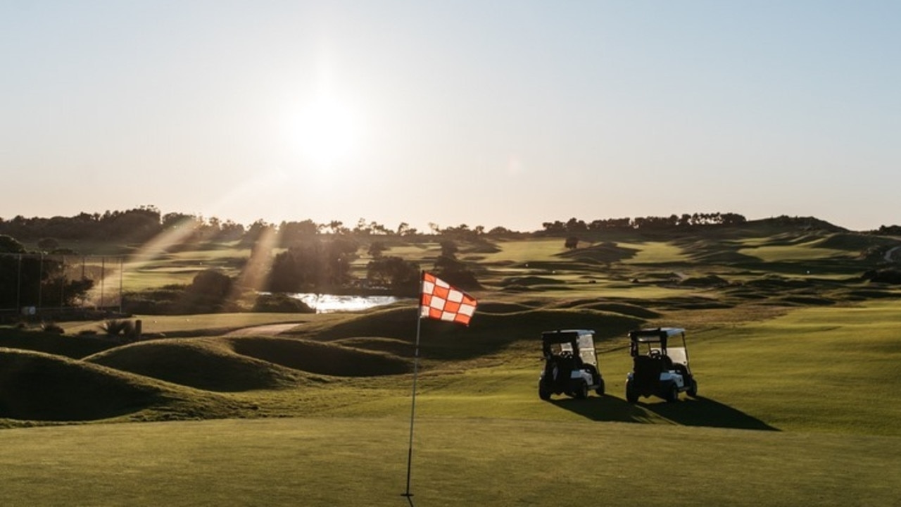 A woman has been seriously injured in a golf cart incident