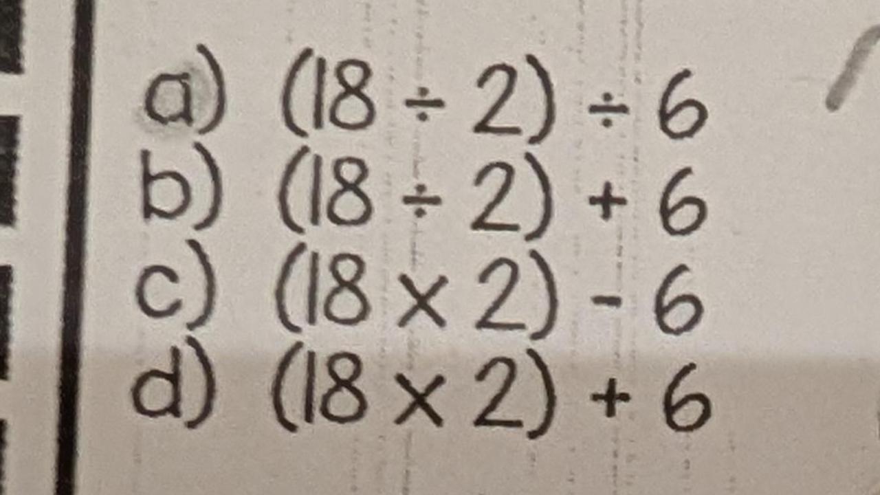 Father stumped by simple maths problem meant for his 10-year-old