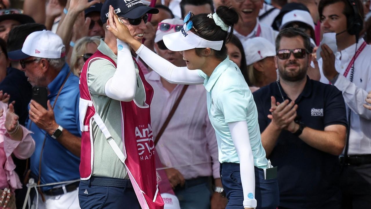 Grace Kim played two shots of a lifetime to come from the clouds and clinch the Evian Championship in a playoff