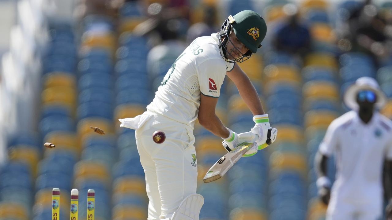 Sam Konstas suffers fresh failure as Australia collapse v West Indies