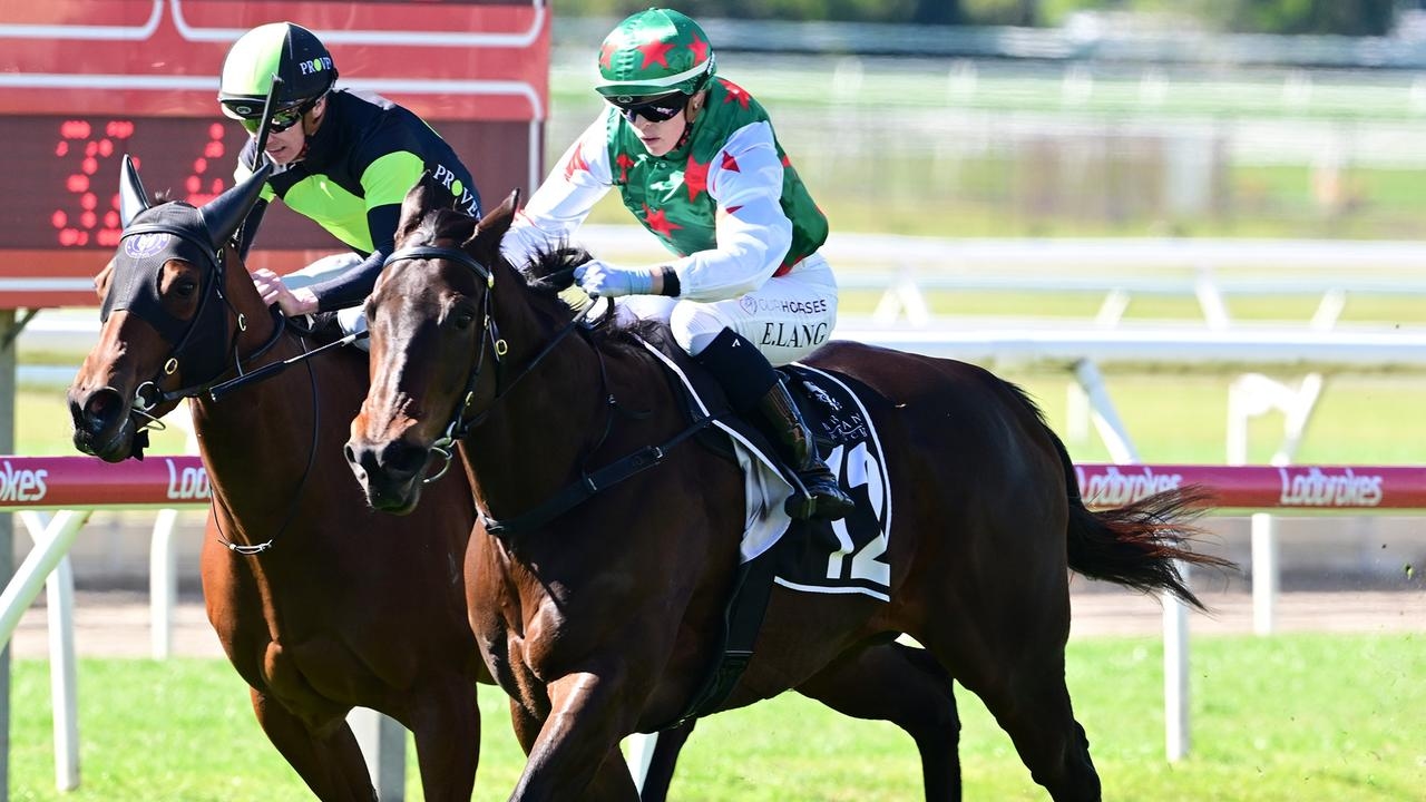 Angela Jones is in the box seat to claim the Brisbane metro jockeys' premiership despite Emily Lang claiming a double on Saturday
