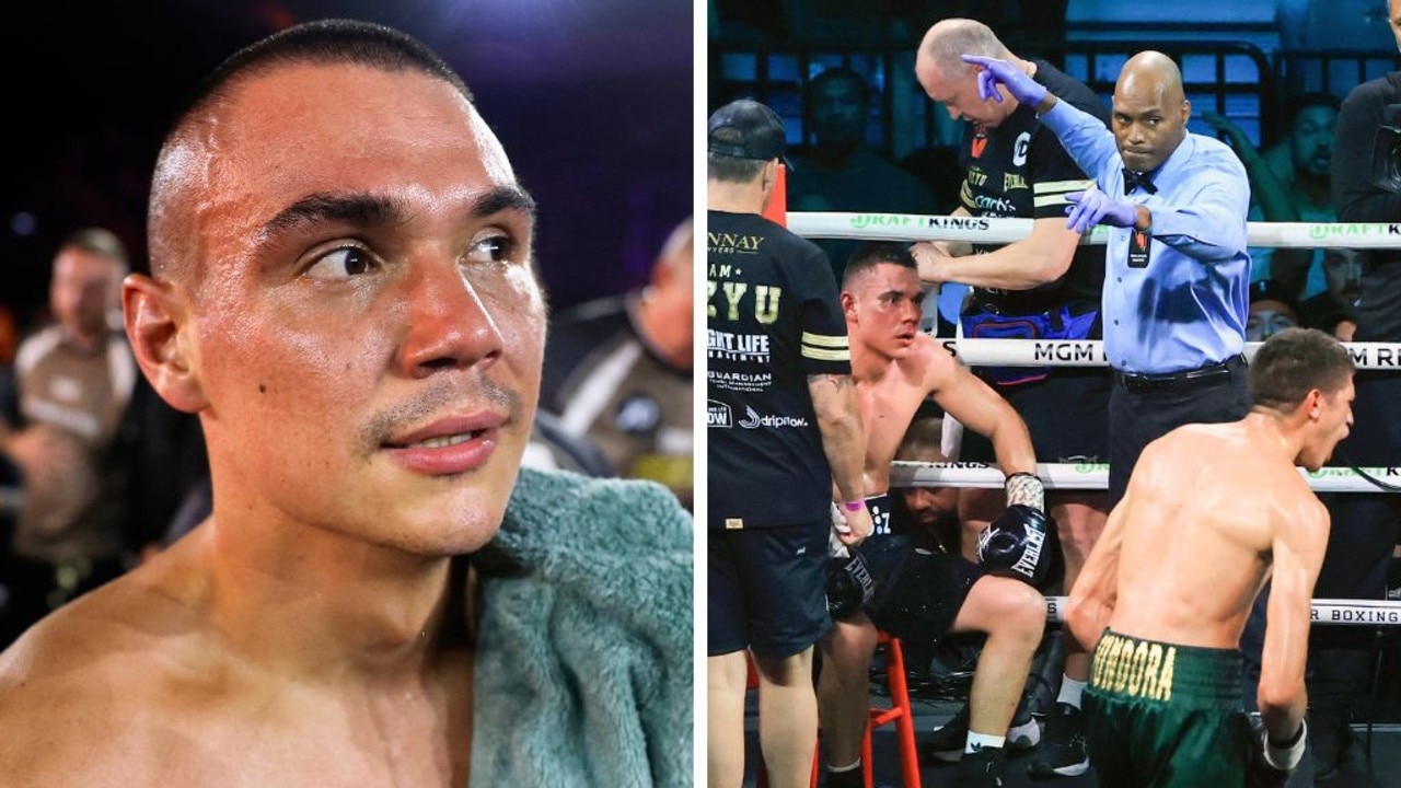 Huge hint Tim Tszyu's boxing career is over after Aussie quits on stool against Sebastian Fundora