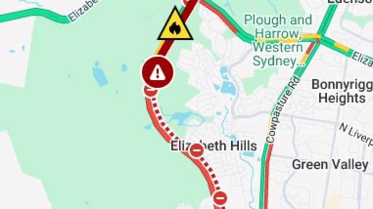 Delays on Sydney's M7 after truck fire at Cecil Hills