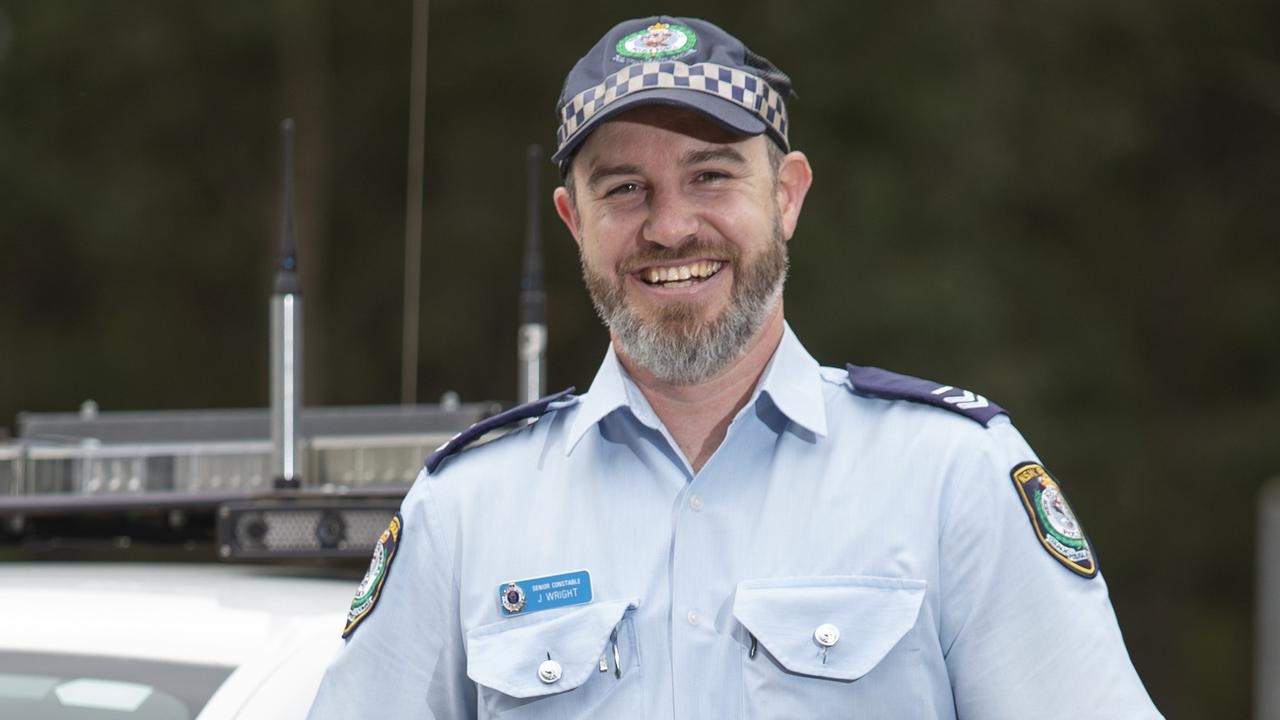 Badly injured NSW cop Jonathan Wright's drive for the job not lost