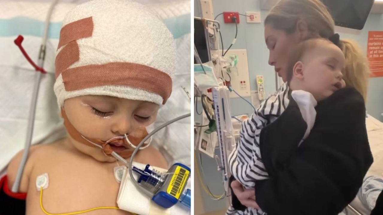 Aussie model's emotional update on baby's brain tumour