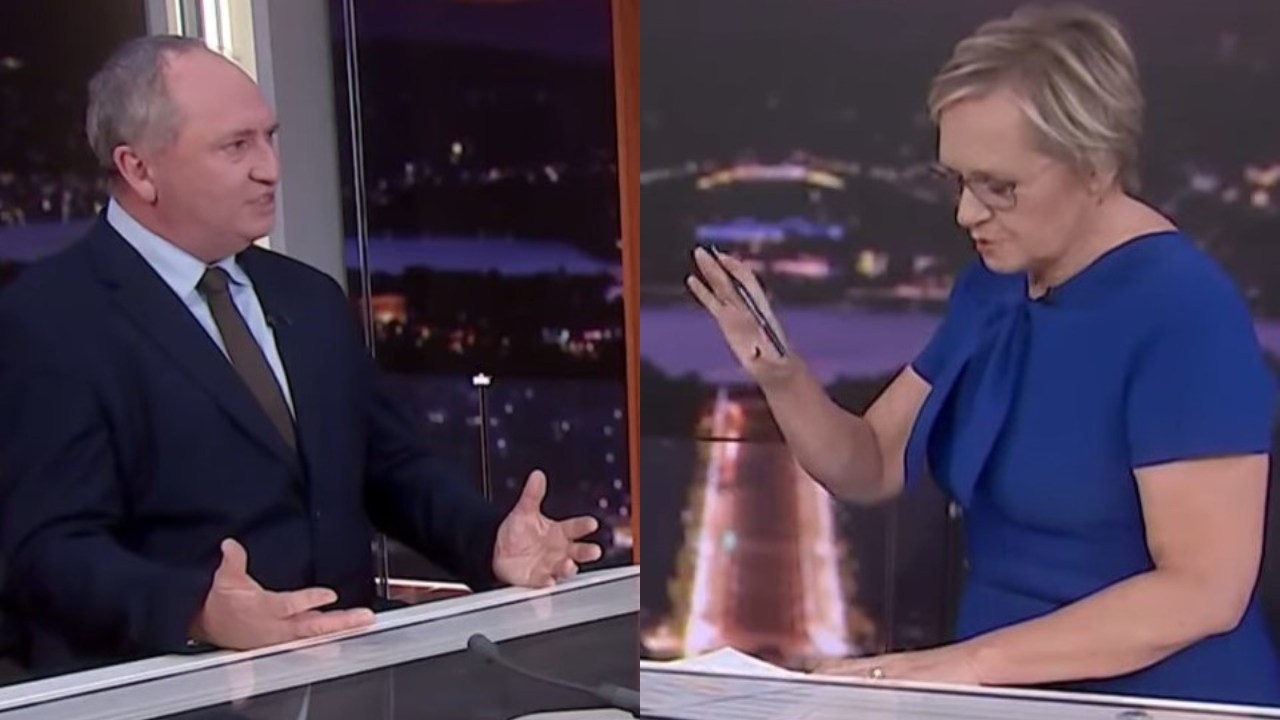 Sarah Ferguson refuses to 'accept' Barnaby Joyce's net zero claim as she dominates interview with ex Nationals leader, as the AFR gets the White Australia policy badly wrong