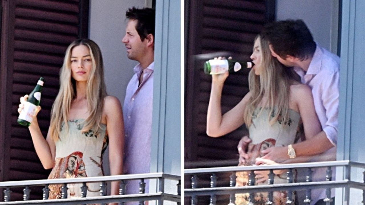 Margot Robbie and husband Tom Ackerley share intimate balcony kiss on Italian getaway