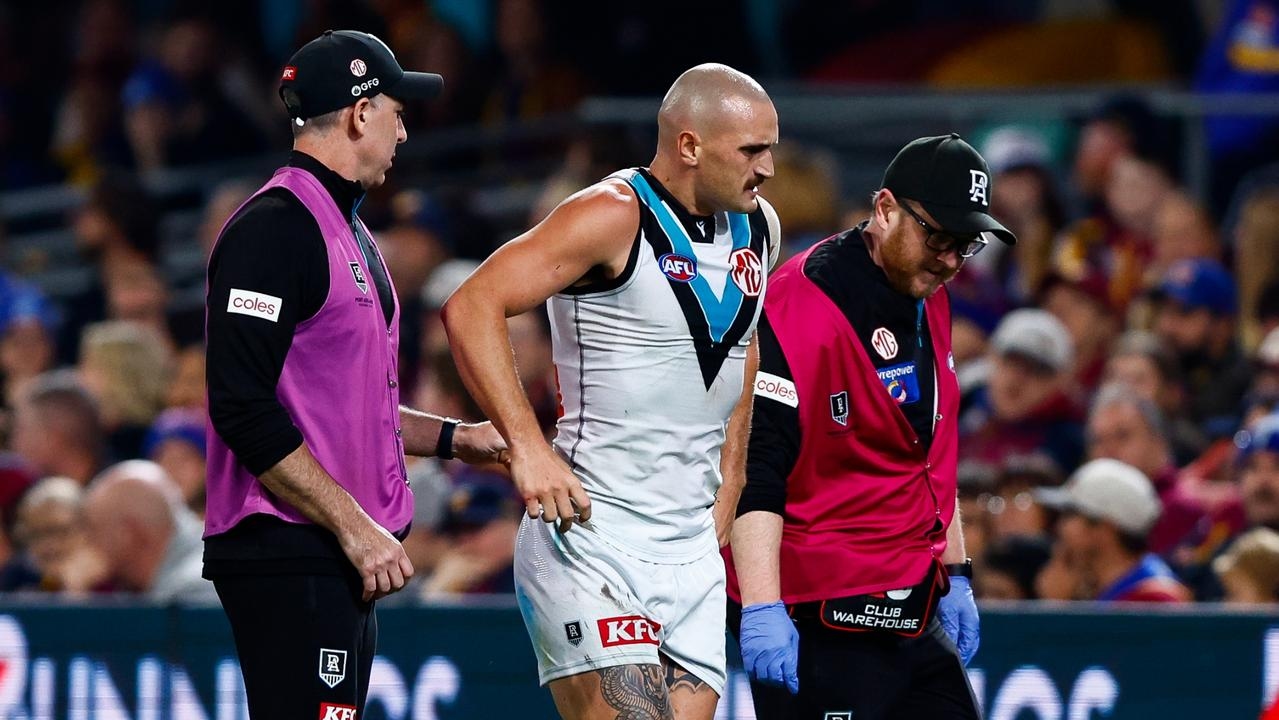 Second ACL confirmed for Sam Powell-Pepper, season also over for Port Adelaide teammates Esava Ratugolea and Dante Visentini