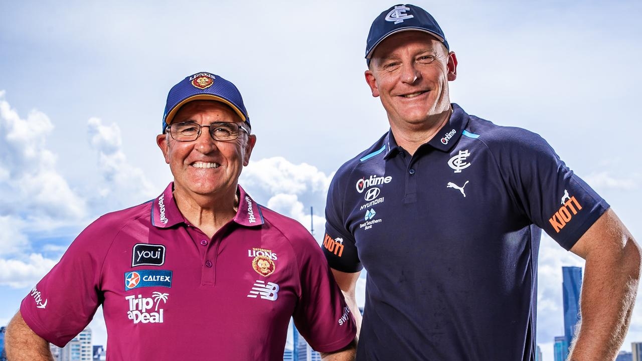 Brisbane coach Chris Fagan shows support for embattled Carlton counterpart Michael Voss following death threat
