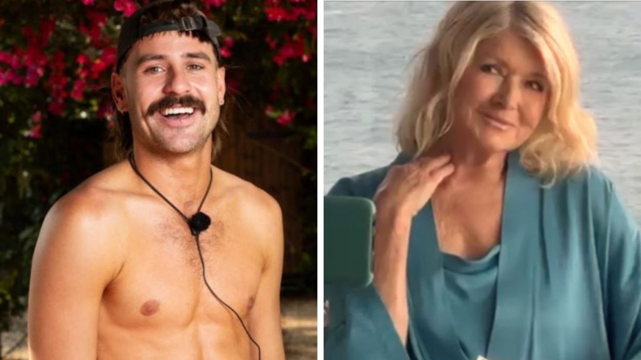 Aussie tradie and Love Island star revealed as mystery man in sexy ad with Martha Stewart