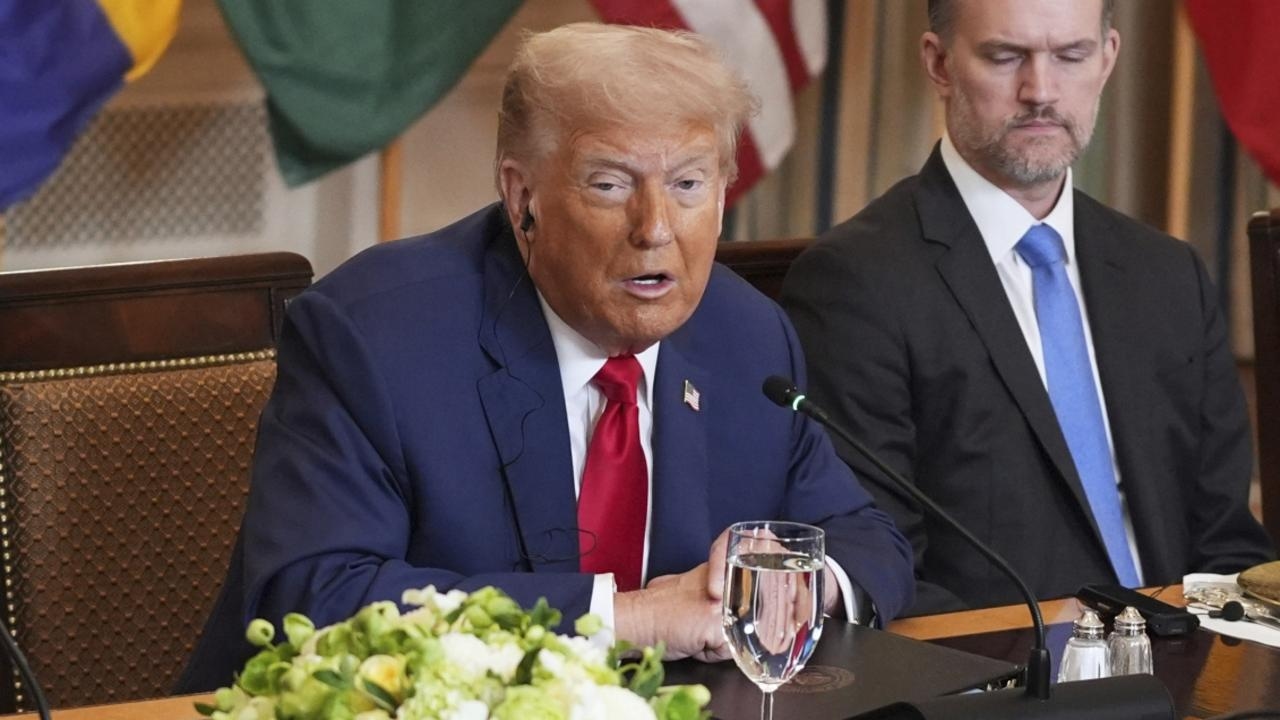 Viral moment Donald Trump praises Liberian leader on English, his native tongue