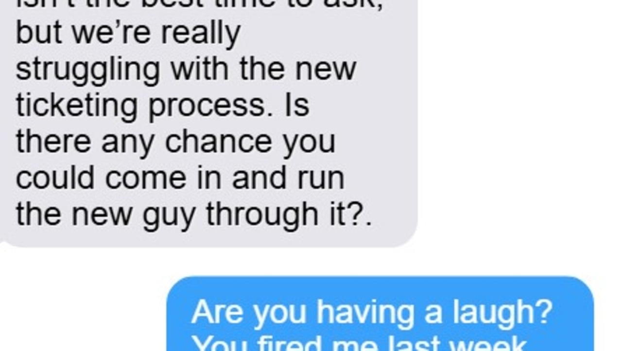 ‘Having a laugh?': Boss' wild text to former employee goes viral