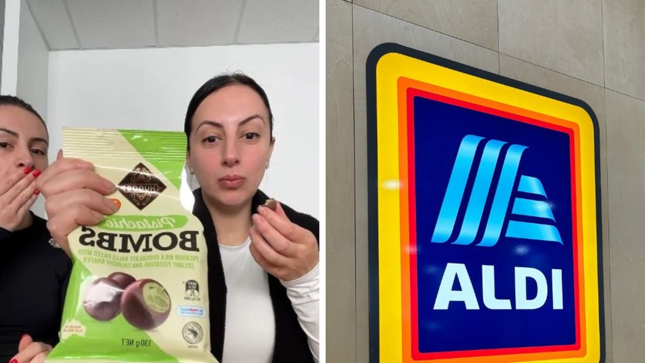 $5 Aldi item compared to famous Dubai Chocolate