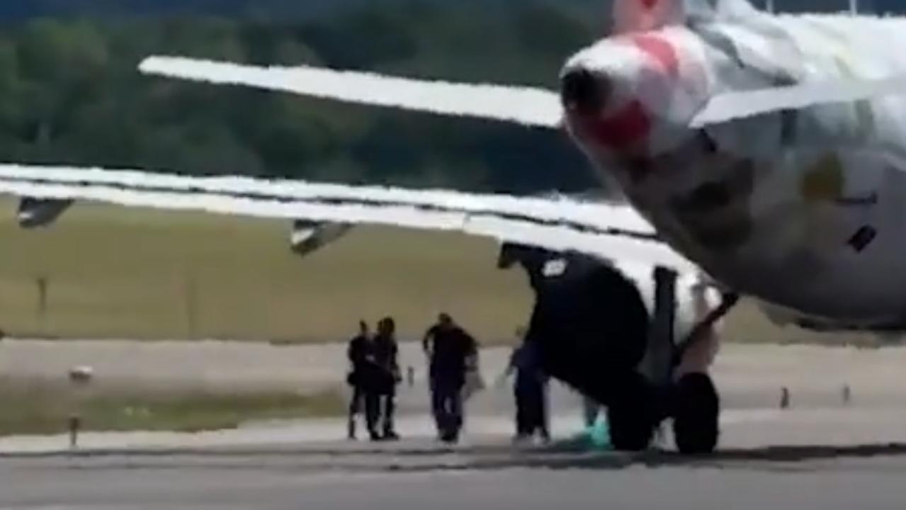 Man ‘sucked into plane engine and killed' on airport runway as jet prepares to take off in tarmac horror in Milan