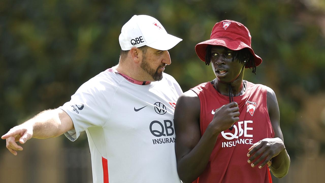 Young Swans defender Riak Andrew cops a huge ban for using a homophobic slur