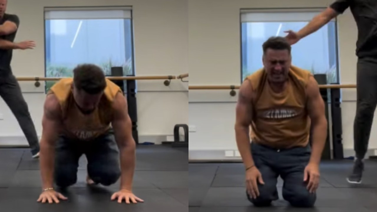 'Karl's got guns!': Social media goes wild for Karl Stefanovic's muscular arms as Today star, 50, shares stunning workout video after weight loss
