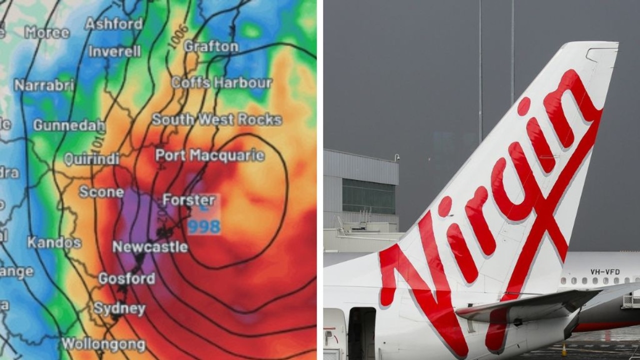 Virgin Australia warns of flight disruption as ‘bomb cyclone' nears NSW north coast