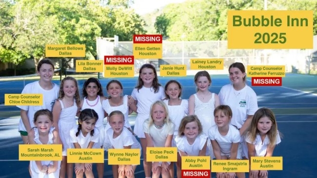 Haunting photo shows Camp Mystic campers just days before every girl was swept away by Texas floods