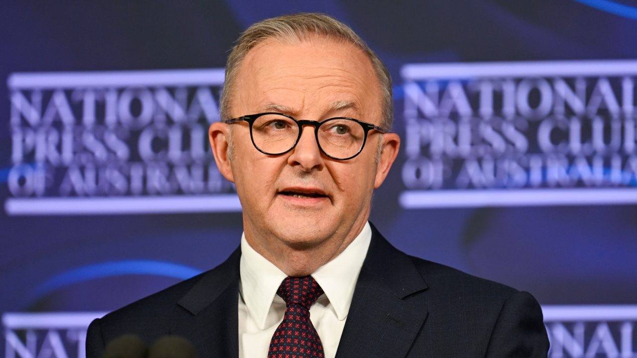 Prime Minister Anthony Albanese doubles down on renewables and net zero in National Press Club address