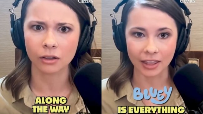 'Doesn't even sound like her': Queensland-based Bindi Irwin shocks with thick American accent in podcast interview as theory behind change emerges