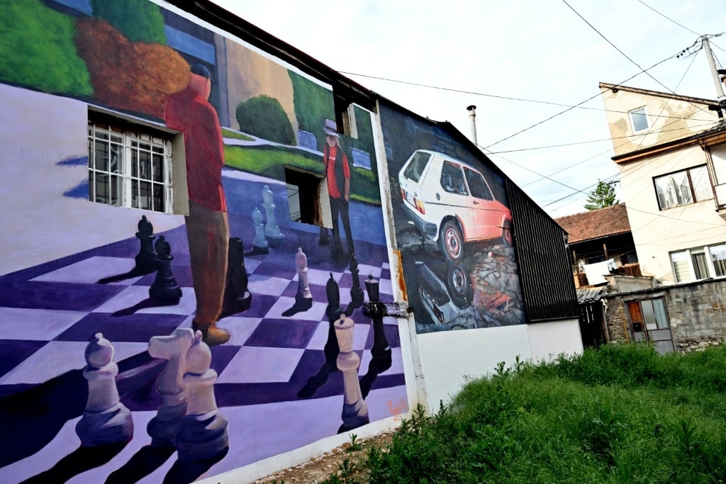 Sarajevo street art marks out brighter future
