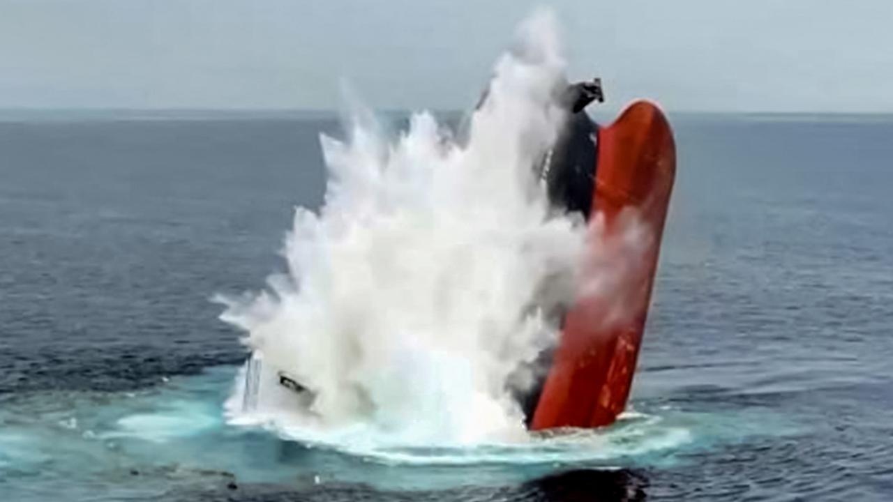 Huthi rebels sink merchant vessel in ‘most violent' attack yet as Red Sea shipping campaign resumes