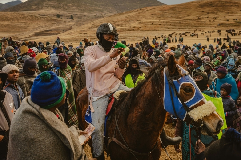 Lesotho's jockeys saddle up for mountain horse racing