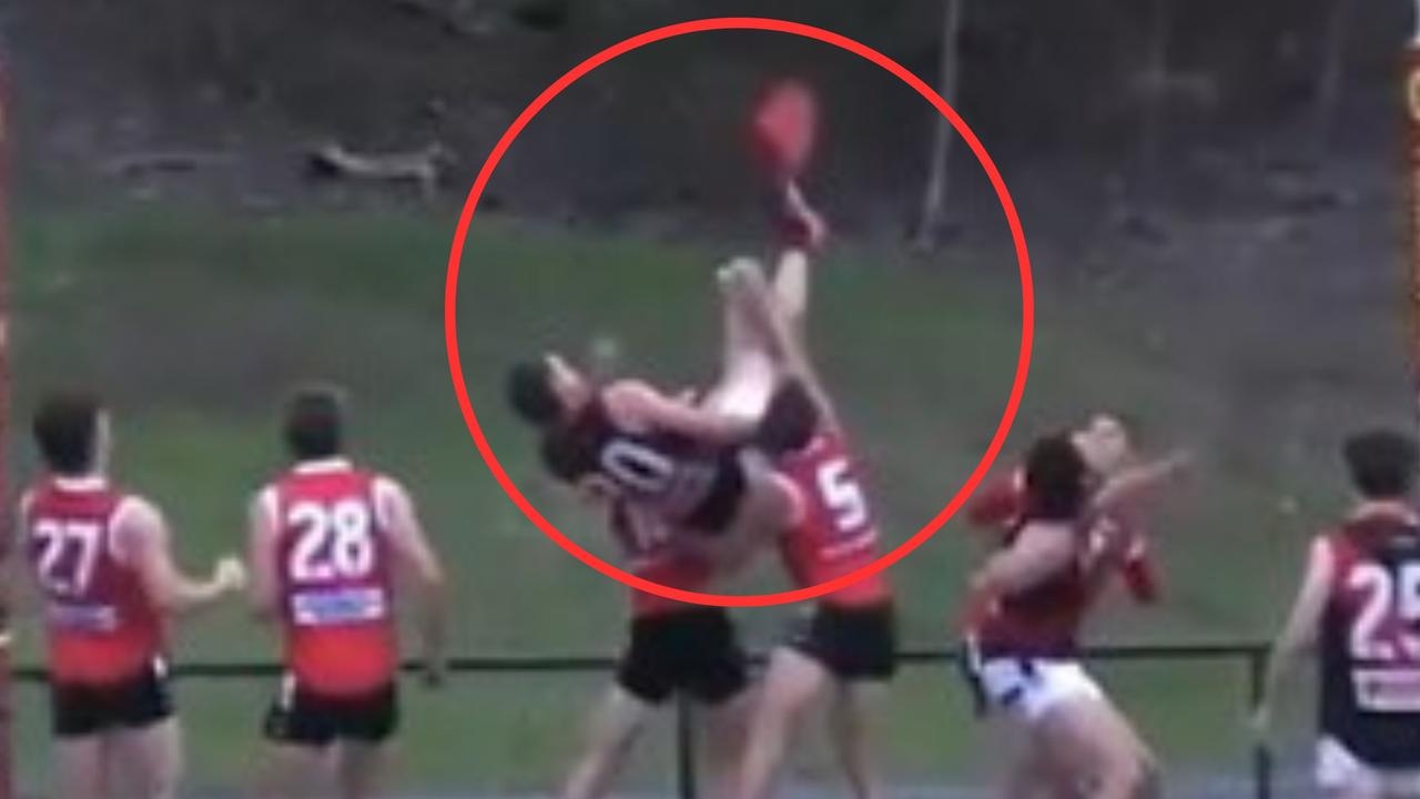 ‘Absolutely insane' bicycle kick in local comp goes viral in AFL circles with stunning acrobatic feat
