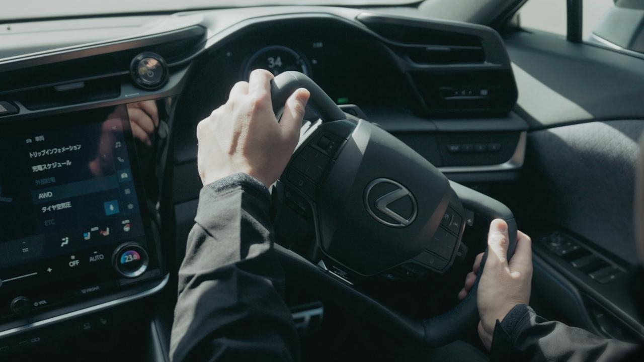 2026 Lexus RZ steer by wire tested