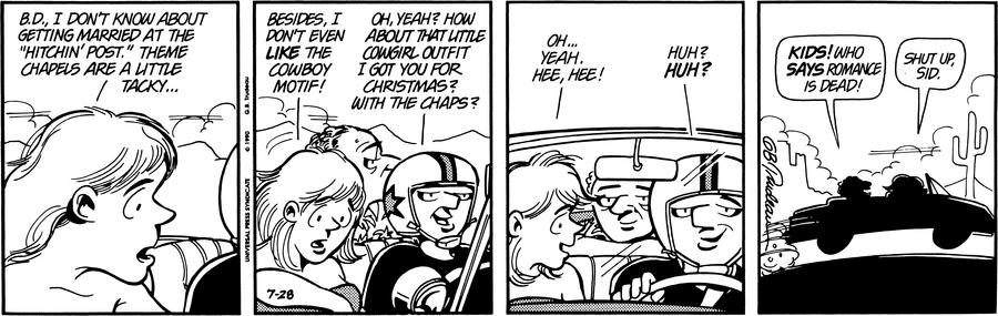 Doonesbury Comic Strips by Garry Trudeau - July 28, 1990