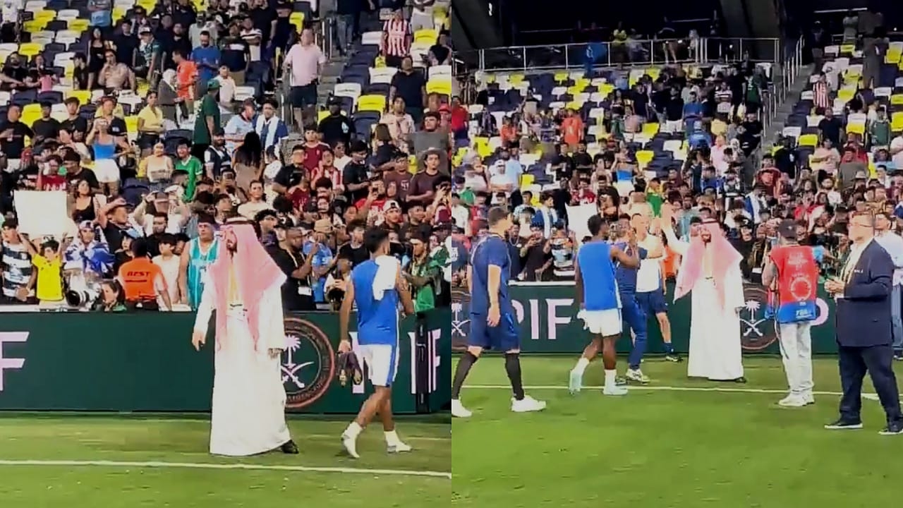 بن نافل في قلب الاحتفال بعد تأهل الهلال التاريخي لدور الـ 16 .. فيديو