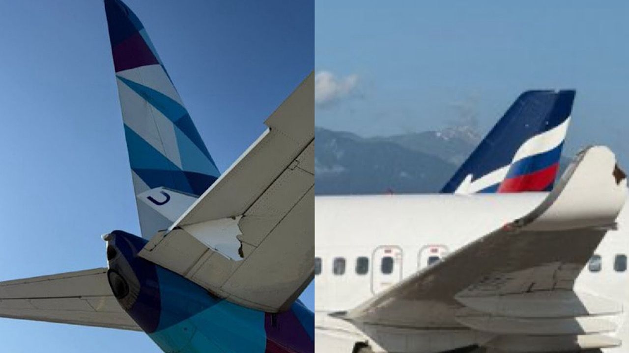حادث مروع بين طائرتين من طراز B737-800 في مطار سوتشي الدولي .. فيديو
