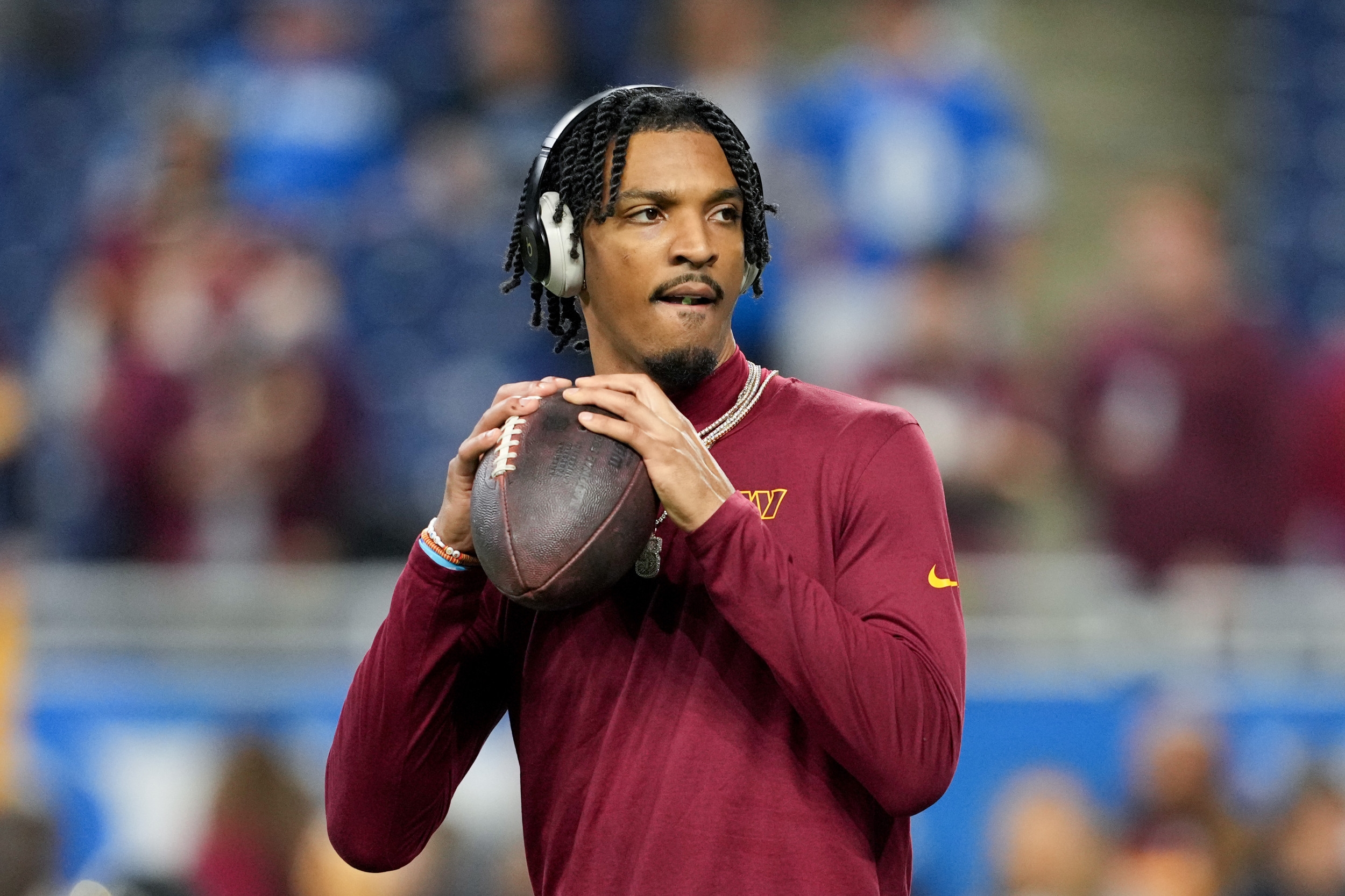 Jayden Daniels Aims Comical Remark at Commanders New Addition