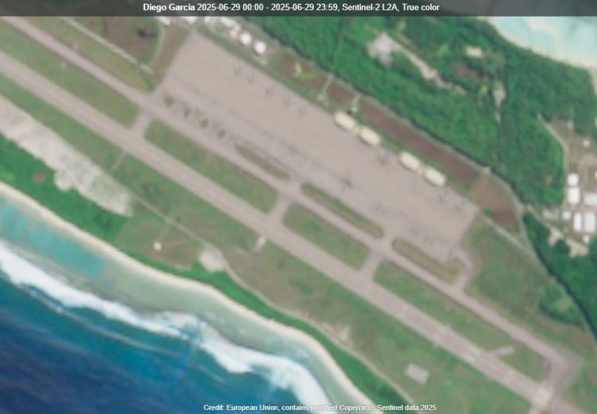 New Satellite Image Shows U.S. Air Force Buildup at Key Indian Ocean Base