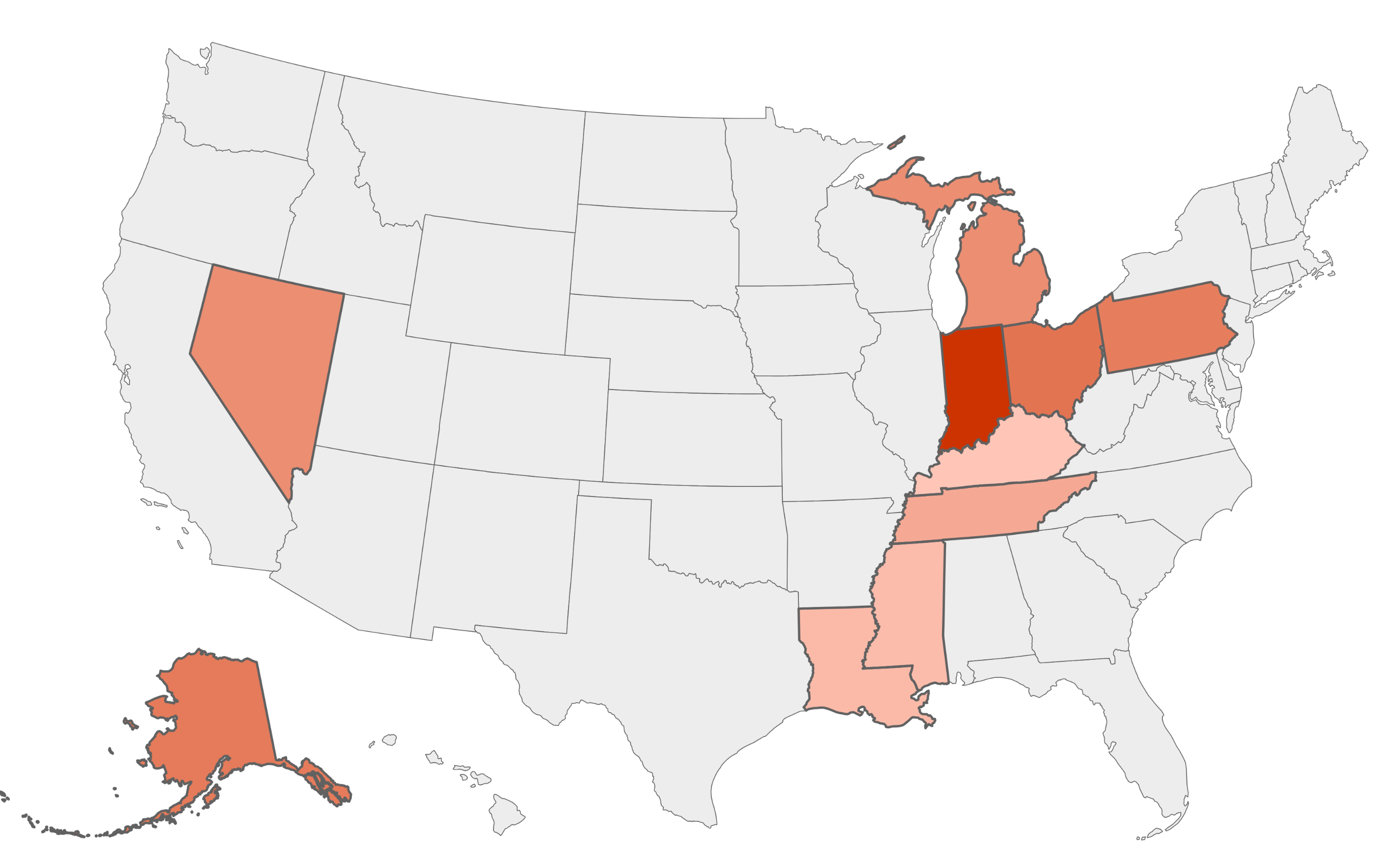 Map Shows Worst US States for Lung Health