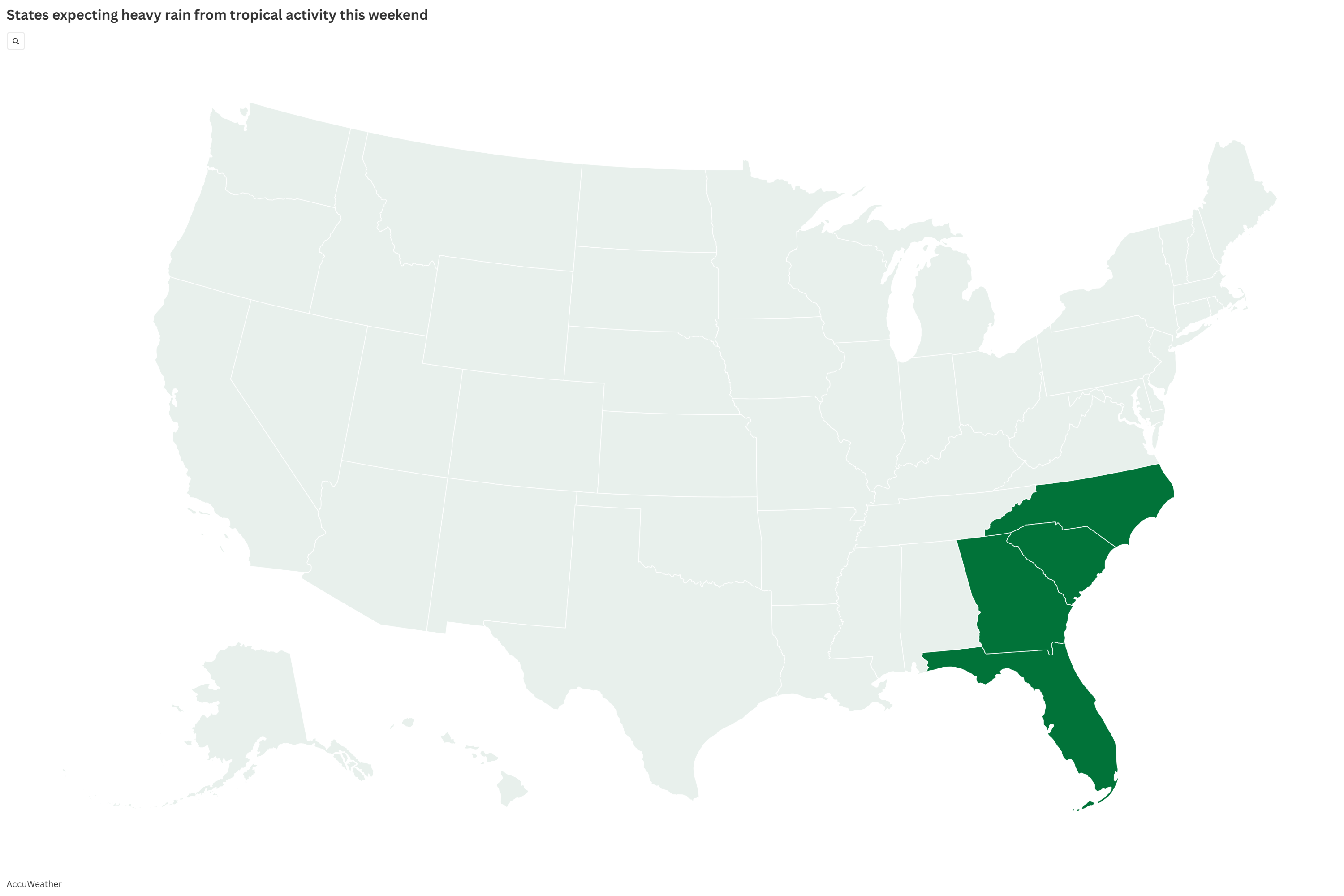 Map Shows Which States Will Be Hit Hardest By 'Drenching' Tropical Storm
