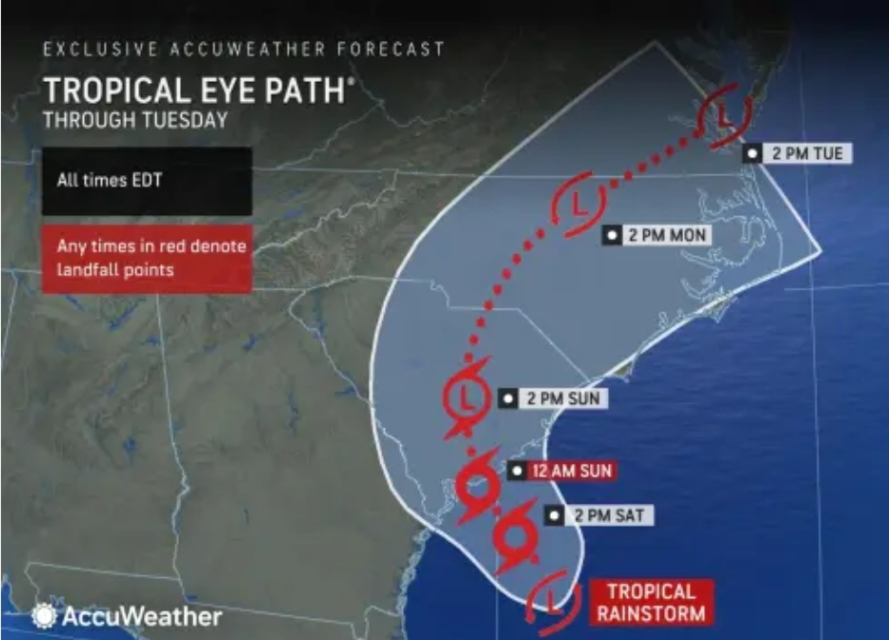 Tropical Storm Chantal Path Shows State Most At Risk for Direct Impact