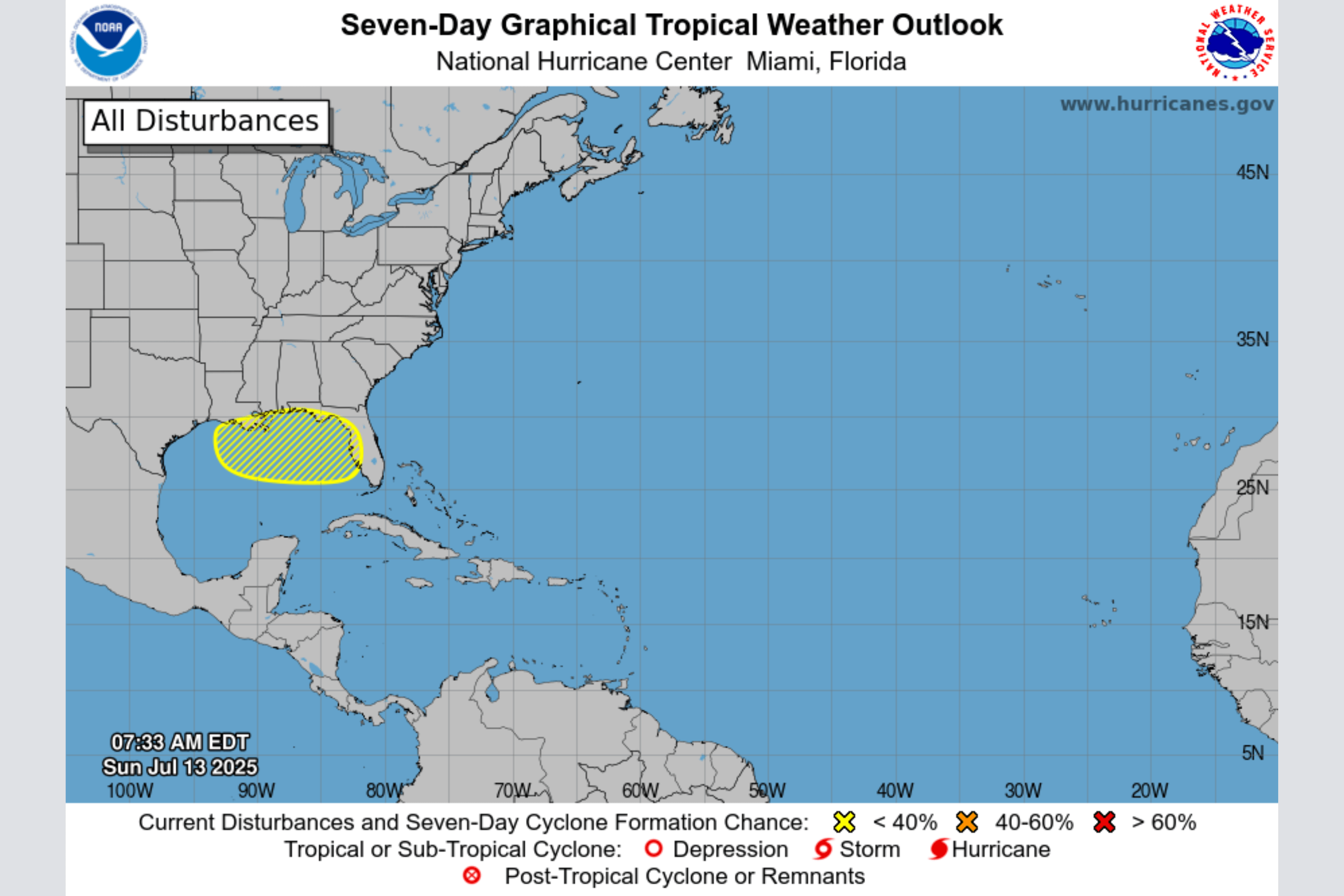 New Disturbance in the Gulf Could Hit Florida in Days