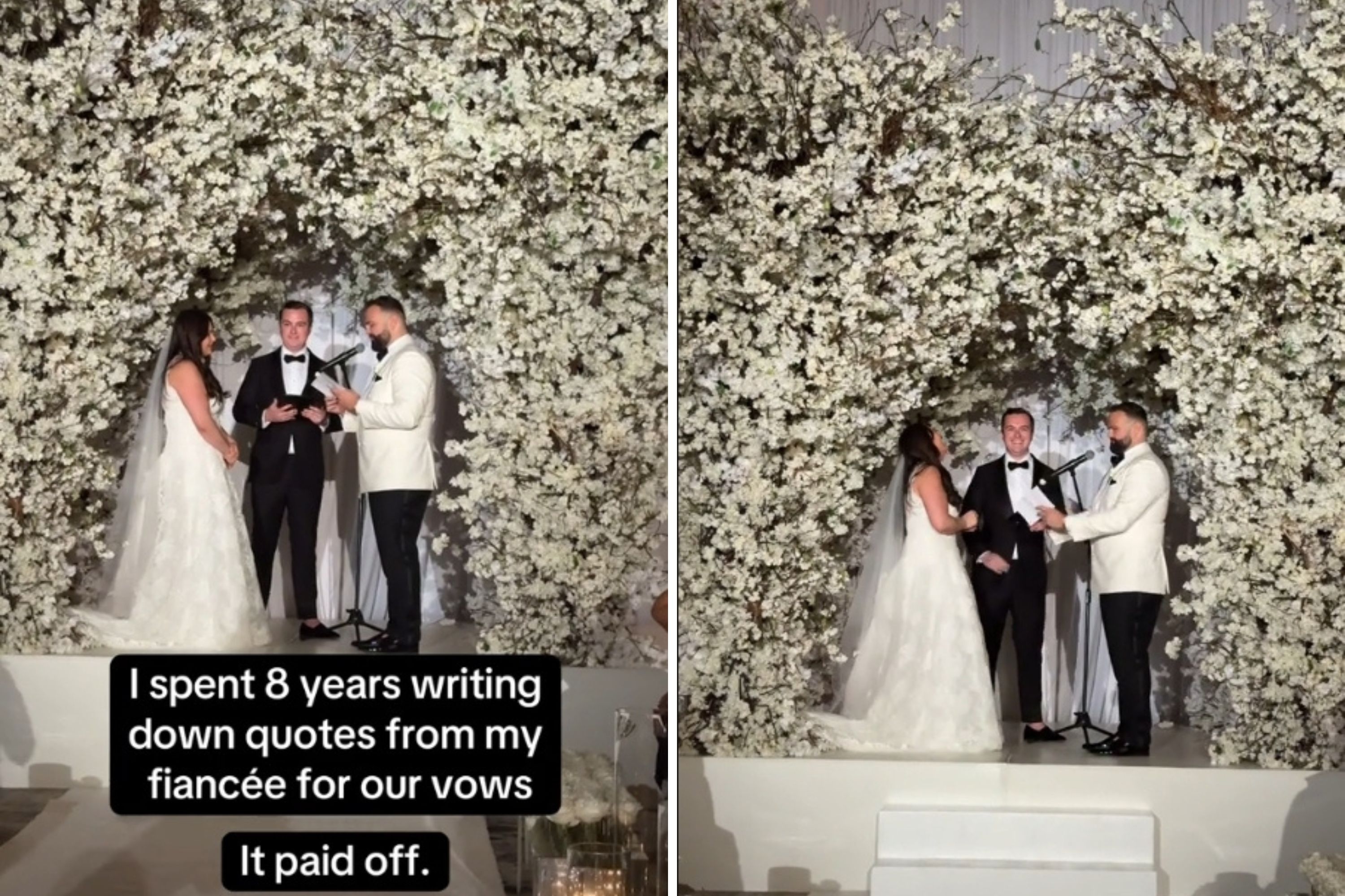 Groom Spends 8 Years Secretly Writing Down Quotes From Fiancee, It Pays Off